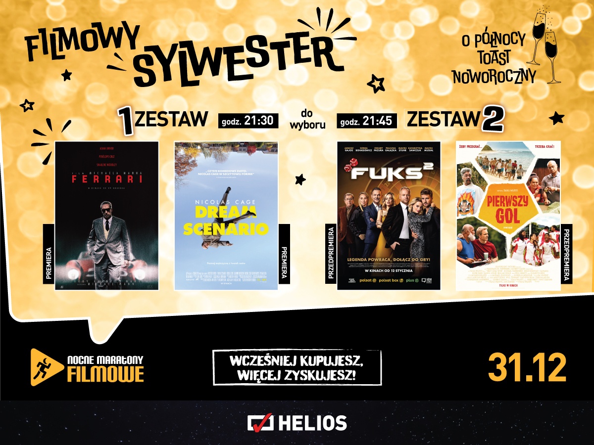 Filmowy Sylwester w Kinie Helios