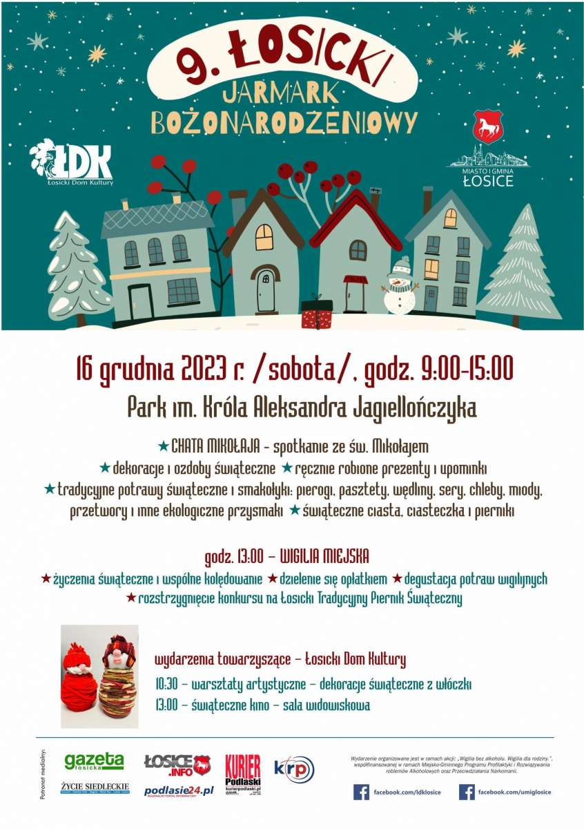 Poczuj magię świąt - odwiedź Łosicki Jarmark Bożonarodzeniowy