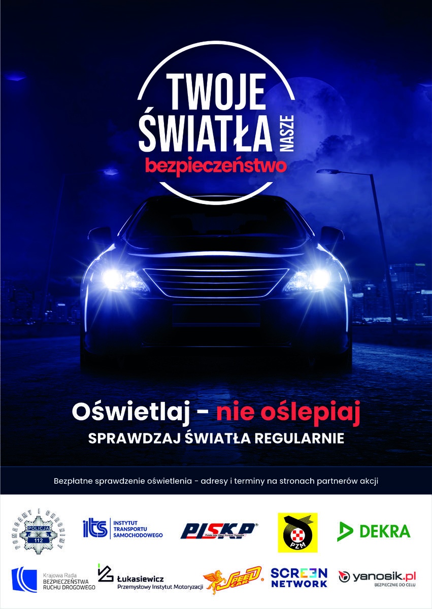 Ruszyła policyjna kampania Twoje światła - nasze bezpieczeństwo”