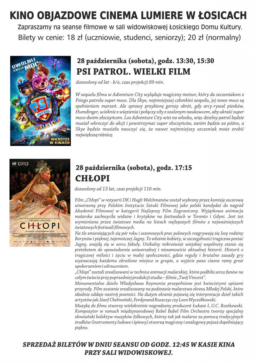 Nowości w objazdowym Cinema Lumiere
