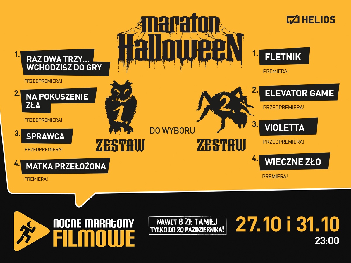 Maraton Halloween w siedleckim Kinie Helios