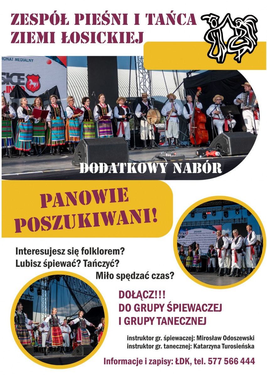 Dodatkowy nabór do Zespołu Pieśni i Tańca Ziemi Łosickiej