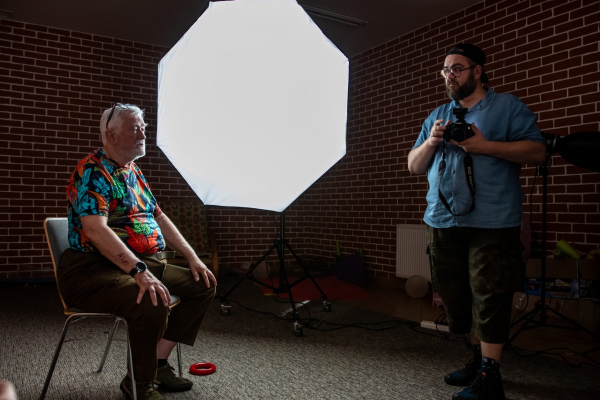 Zbigniew Furman w łosickiej Fotograficznej Kapsule Czasu