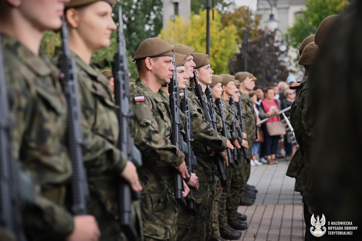Przysięga wojskowa mieszkańców północnego Mazowsza