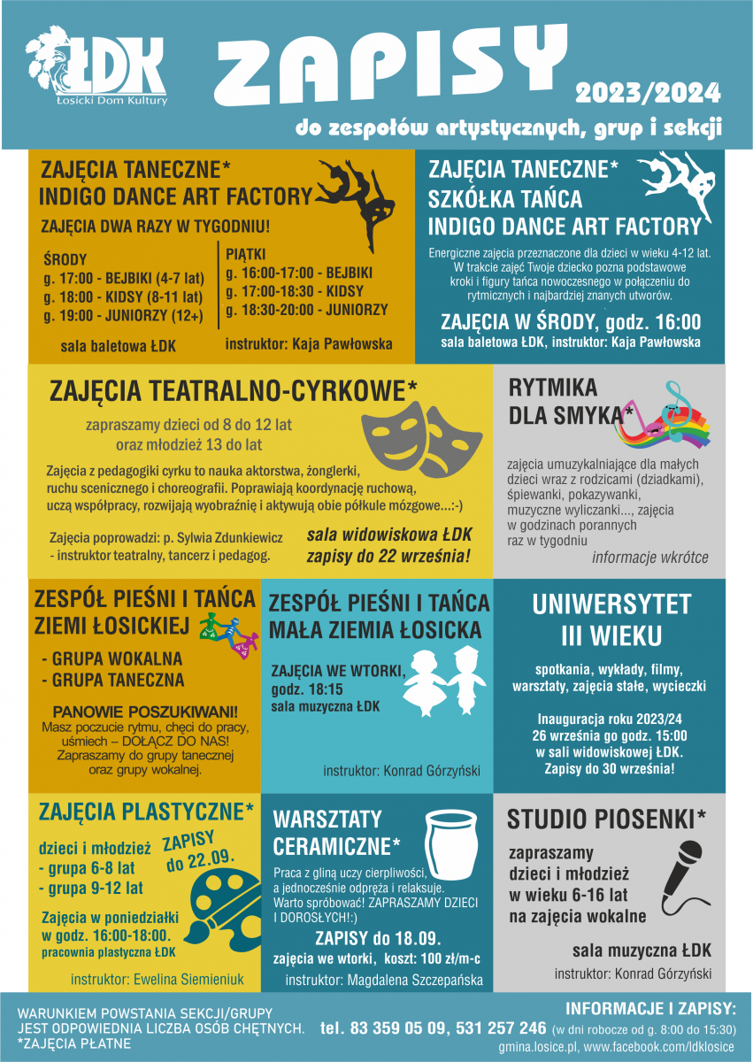 Ruszyły zapisy do sekcji ŁDK na nowy sezon artystyczny