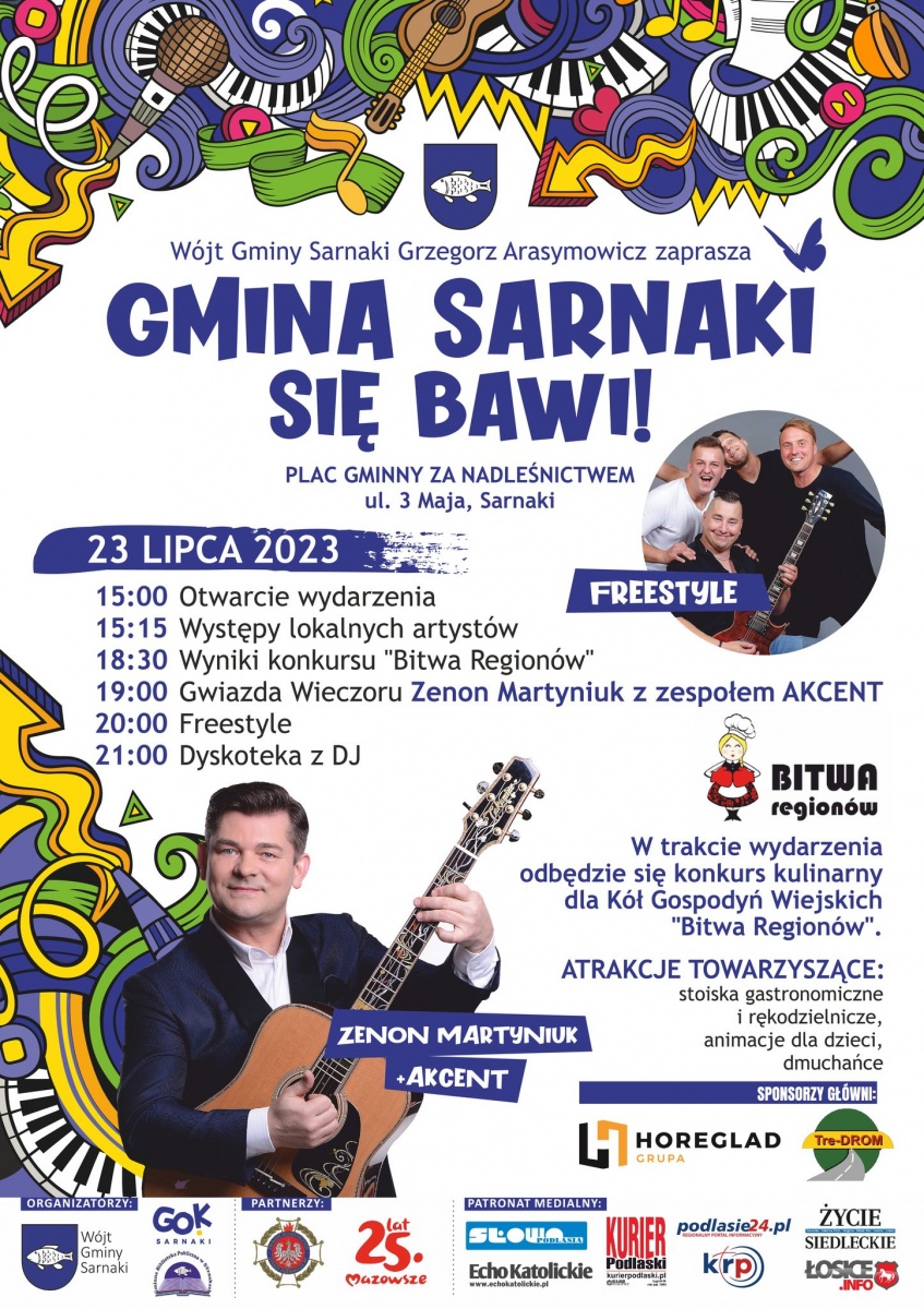 Gmina Sarnaki zaprasza do wspólnej zabawy