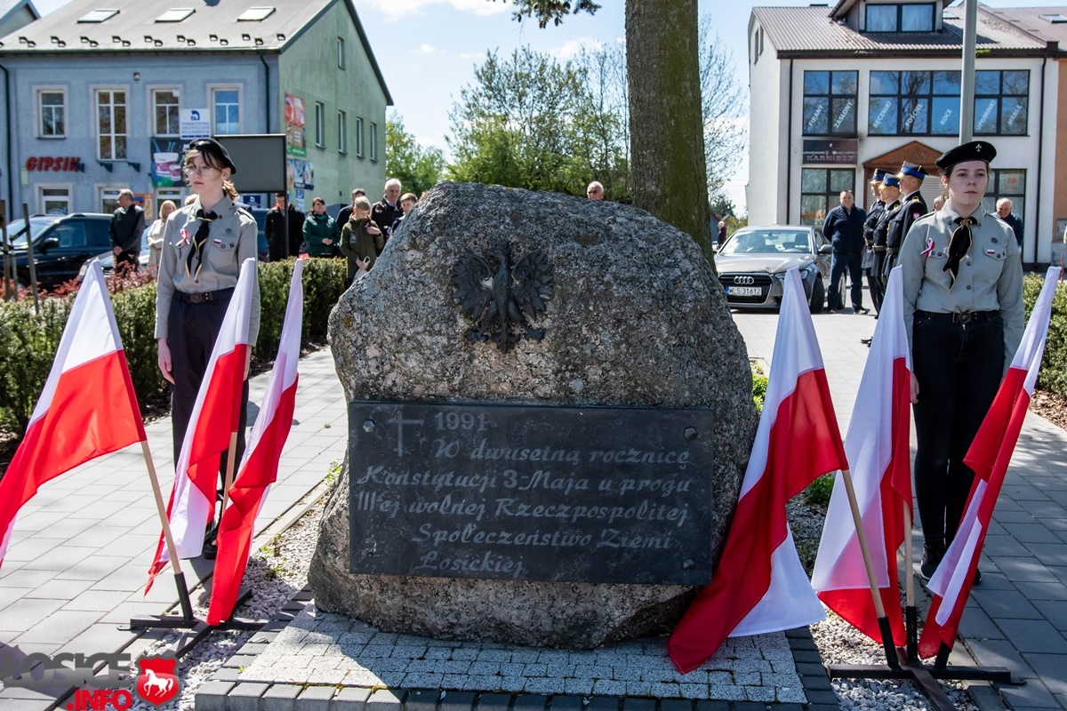 Łosiczanie świętowali rocznicę uchwalenia Konstytucji 3-go Maja