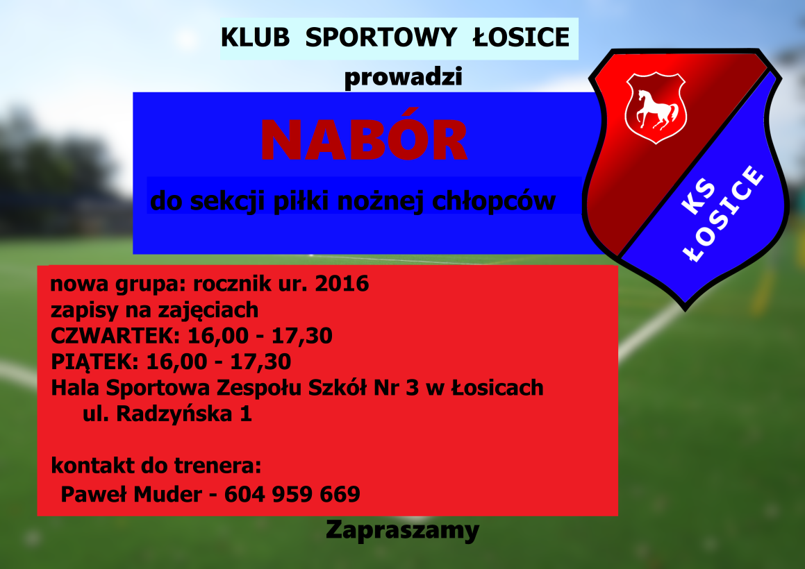 Trwa nabór do sekcji piłki nożnej chłopców