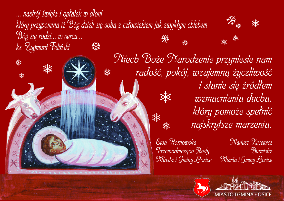 Życzenia od Burmistrza i Przewodniczącej Rady Miasta