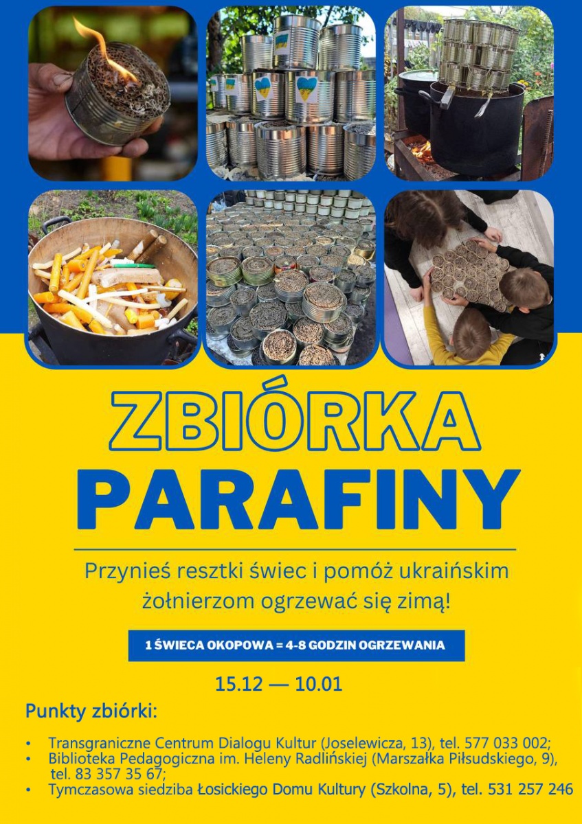 Nie wyrzucaj resztek świec - one ogrzeją ukraińskich żołnierzy