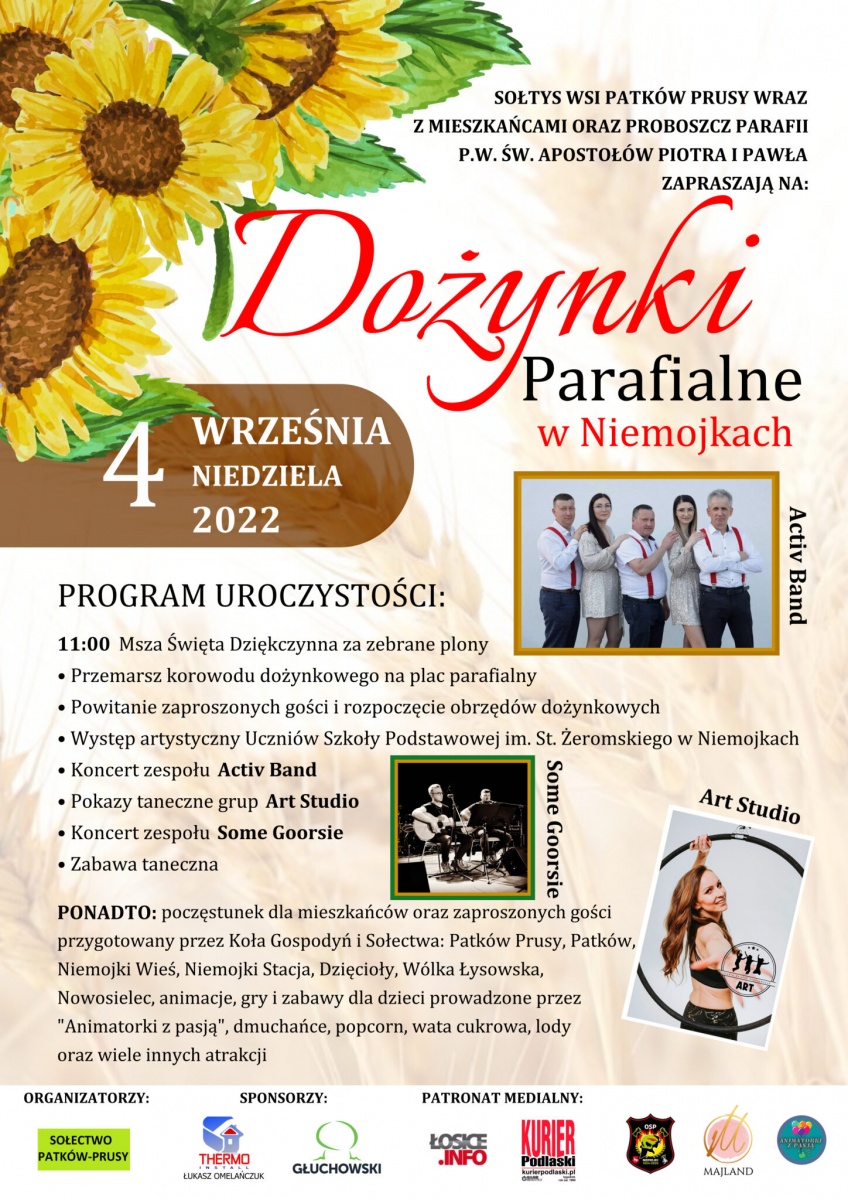 Dożynki parafialne w Niemojkach