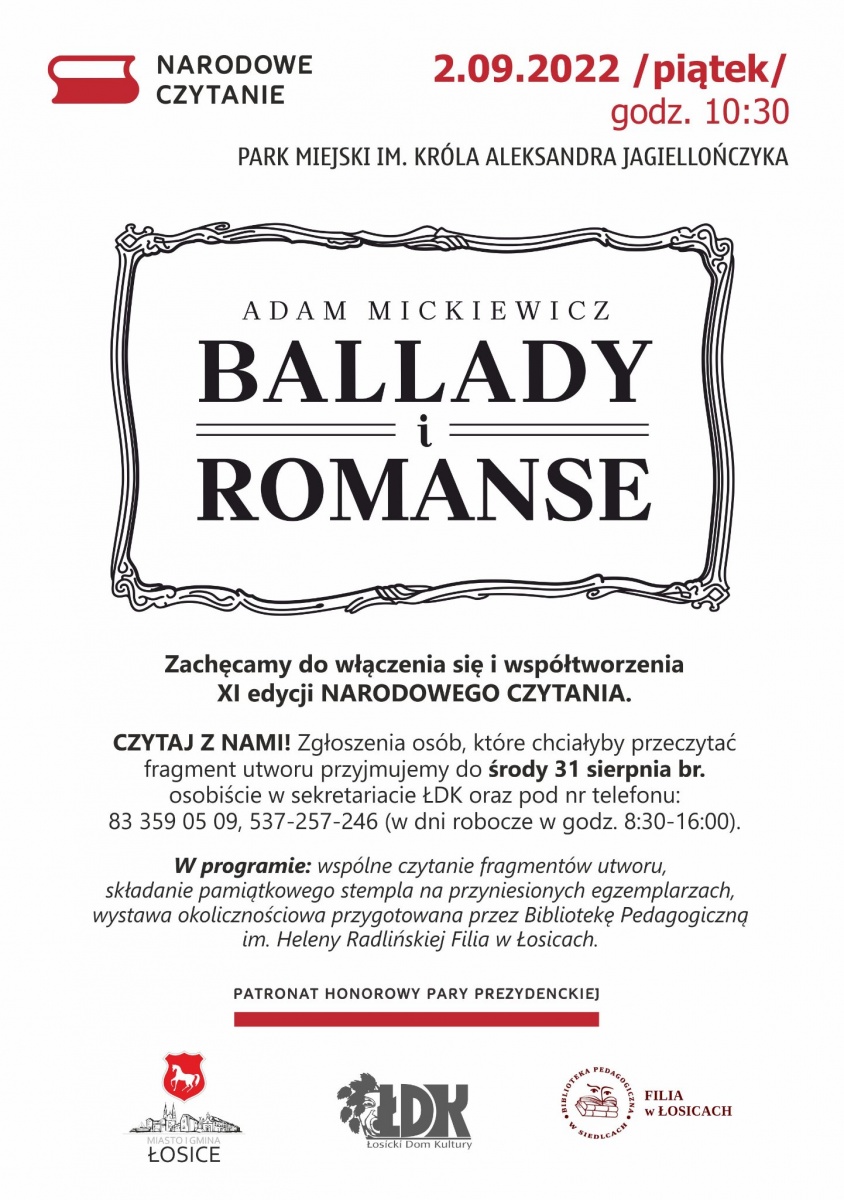 Przeczytaj z nami Ballady i romanse Adama Mickiewicza