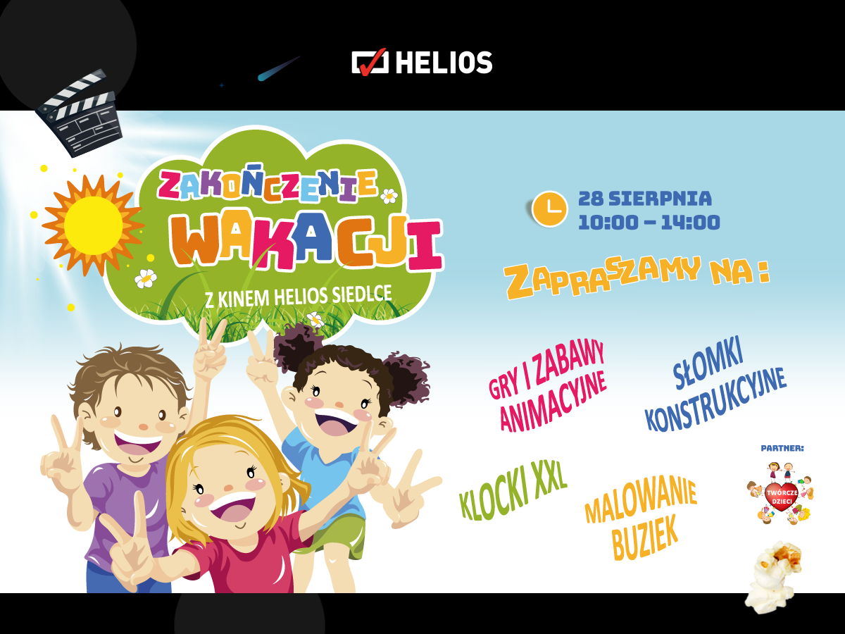 Zakończenie wakacji z kinem Helios