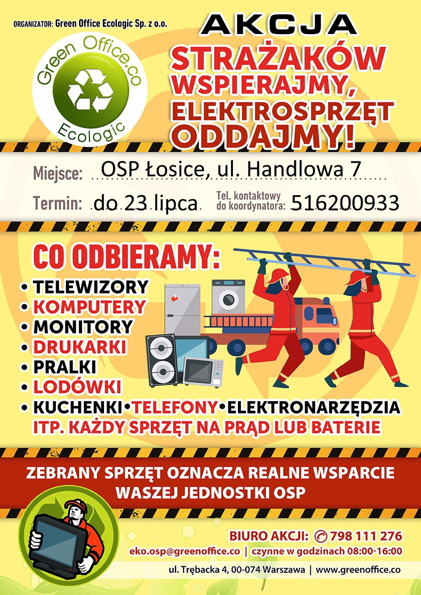 Oddaj zużyty sprzęt elektroniczny strażakom