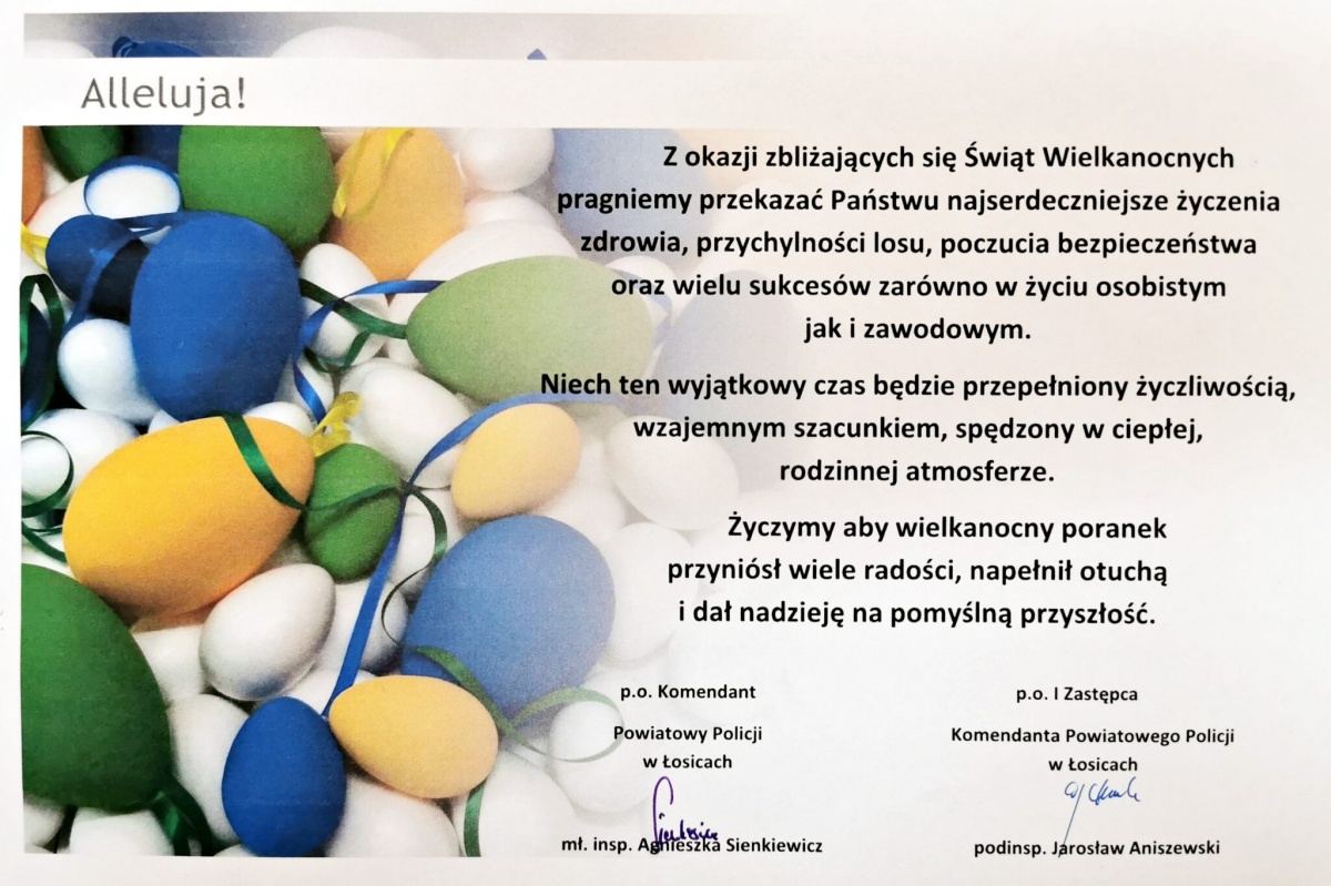 Życzenia Komendantów KPP w Łosicach