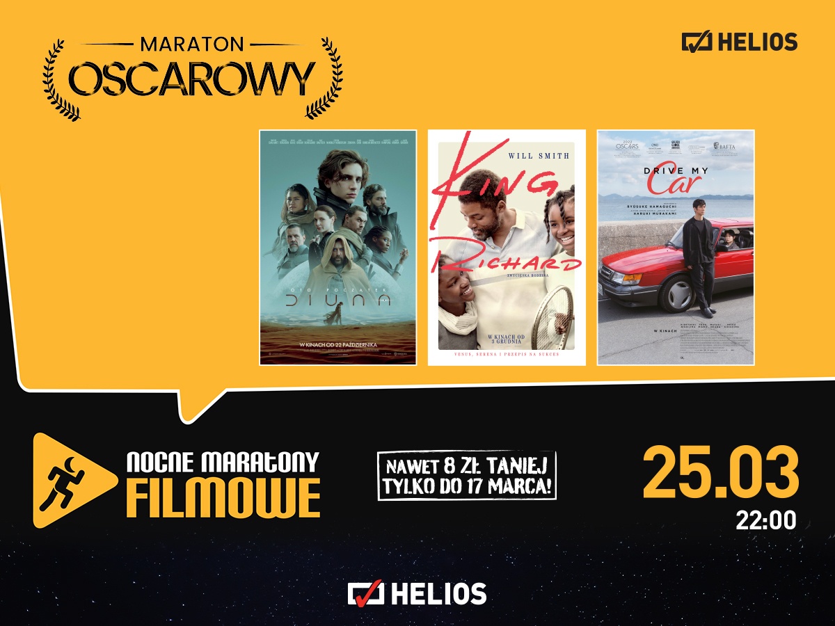 MARATON OSCAROWY w kinie Helios Siedlce