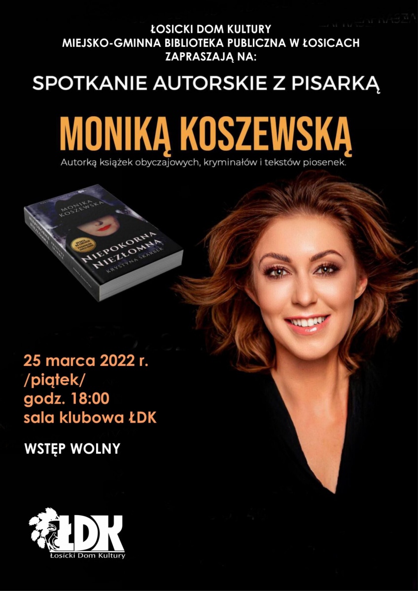 Spotkanie autorskie z pisarką Moniką Koszewską