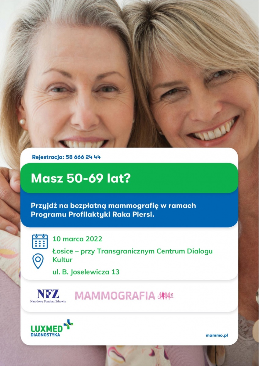 Zapisz się na bezpłatną mammografię