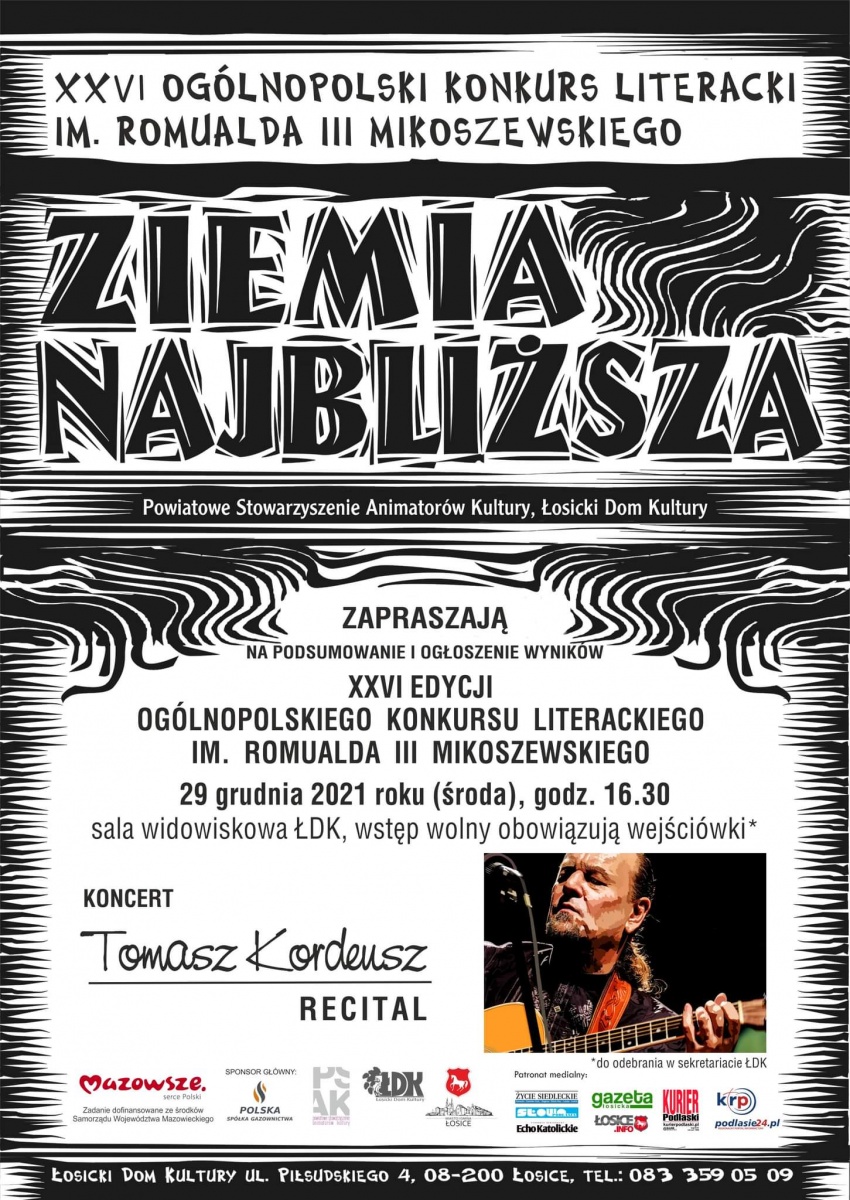 Uroczysta gala podsumowująca XXVI Ogólnopolski Konkurs Literacki im. Romualda III Mikoszewskiego ph. „Ziemia najbliższa”