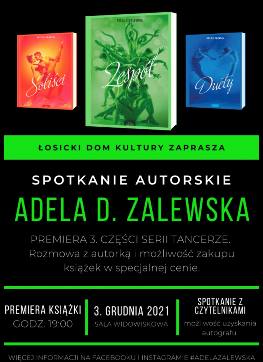 Spotkanie autorskie z Adelą D. Zalewską
