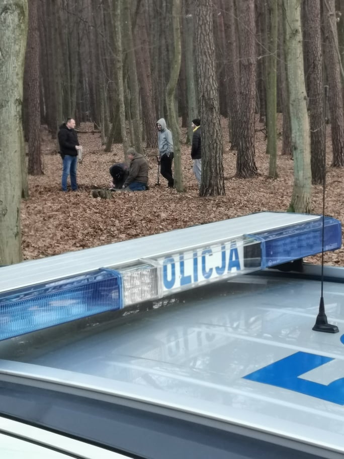 Amunicja znaleziona w lesie
