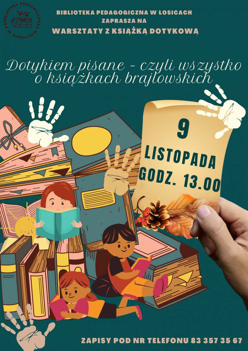 Dotykiem pisane - zaproszenie na warsztaty