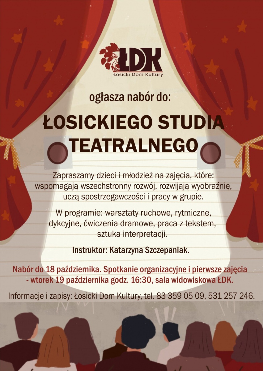Trwa nabór do sekcji teatralnej ŁDK