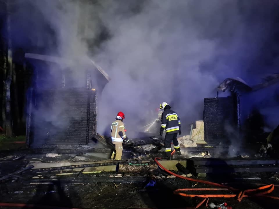 Pożar w Mierzwicach Kolonii
