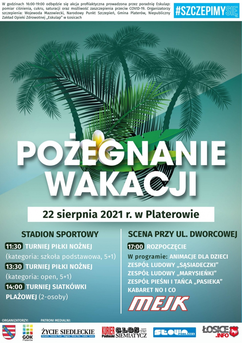 Pożegnanie wakacji w Platerowie