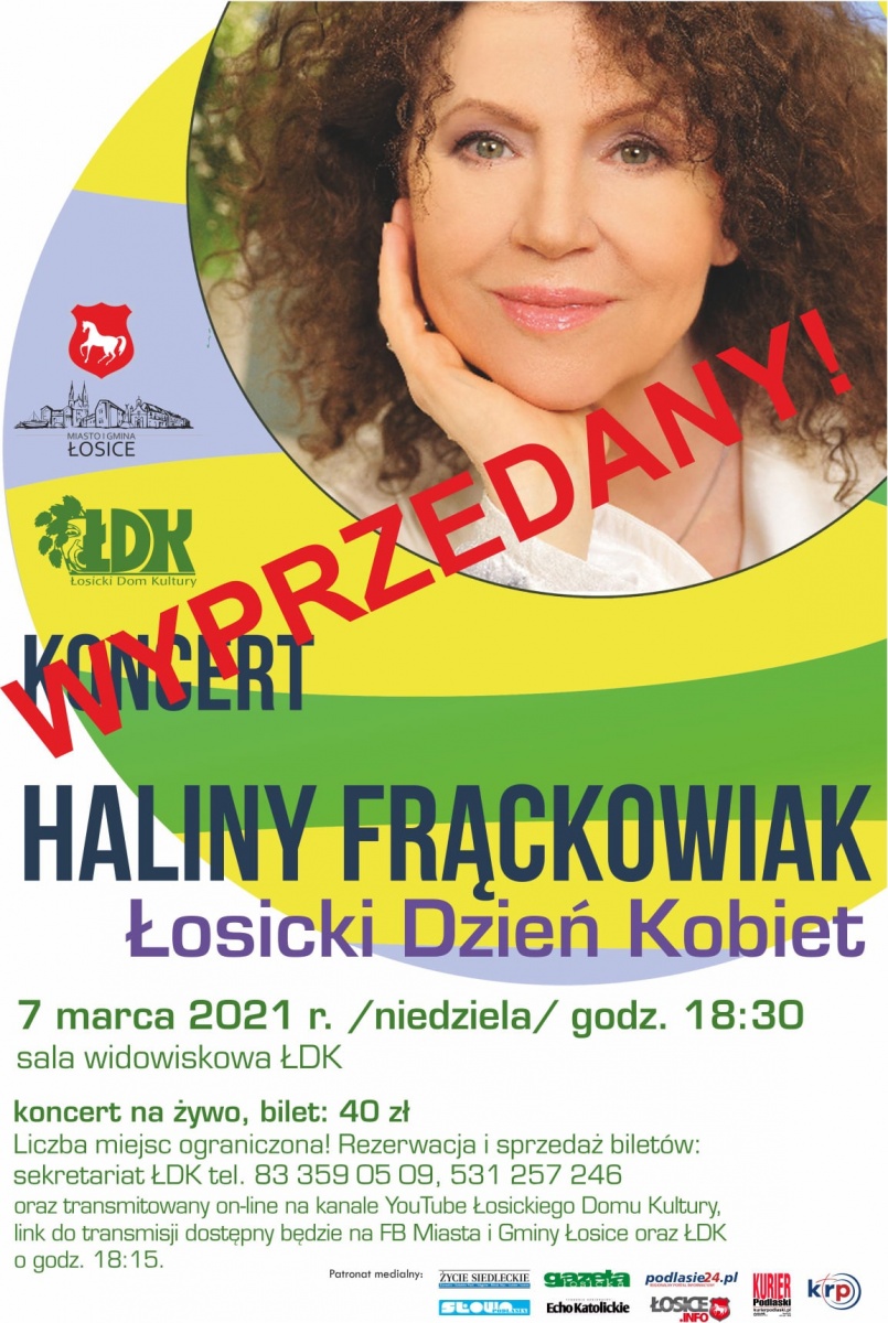 ŁOSICKI DZIEŃ KOBIET Z HALINĄ FRĄCKOWIAK