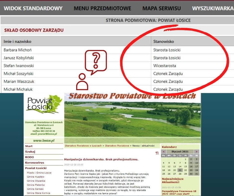 Powiatowy zawrót głowy - wyjaśniamy sprawę łączenia stanowisk przez starostę, jego ataku na dziennikarkę oraz opisujemy bałagan na BIP