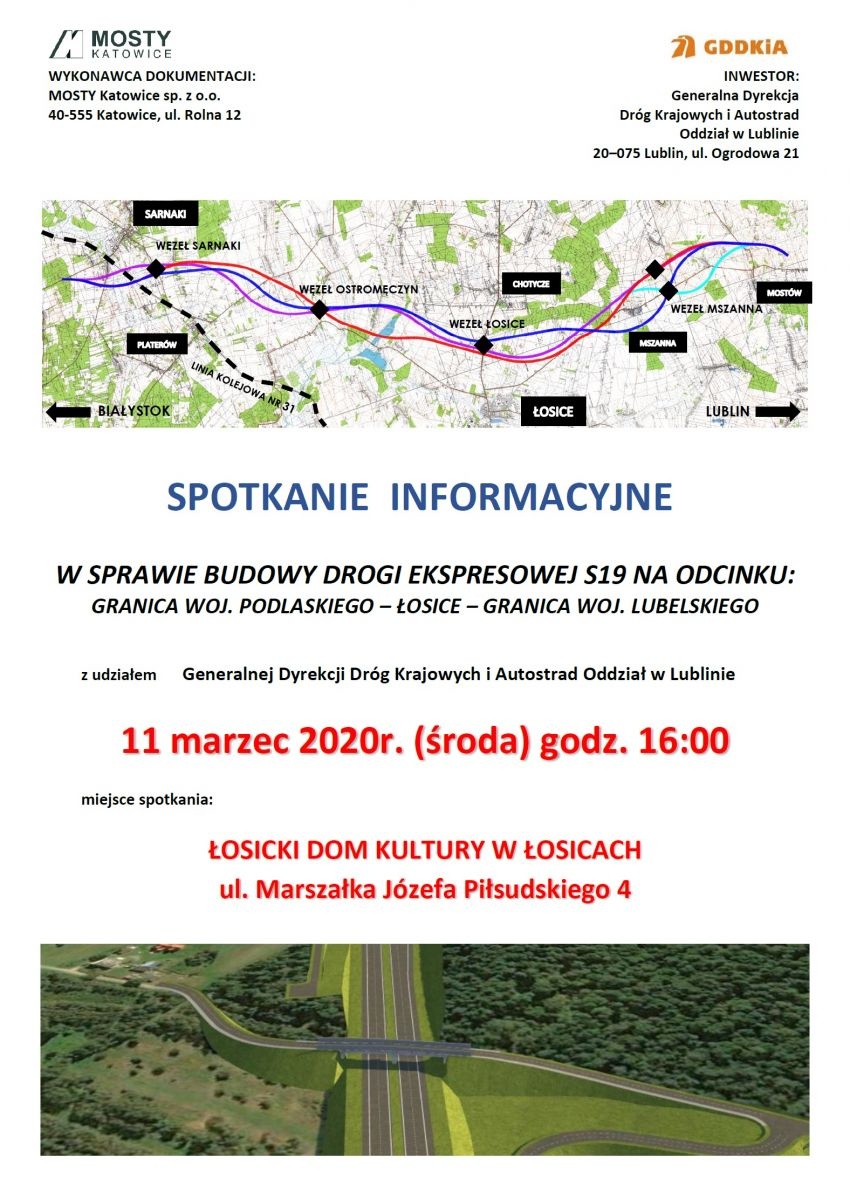 Spotkanie informacyjne dotyczące budowy drogi ekspresowej S19