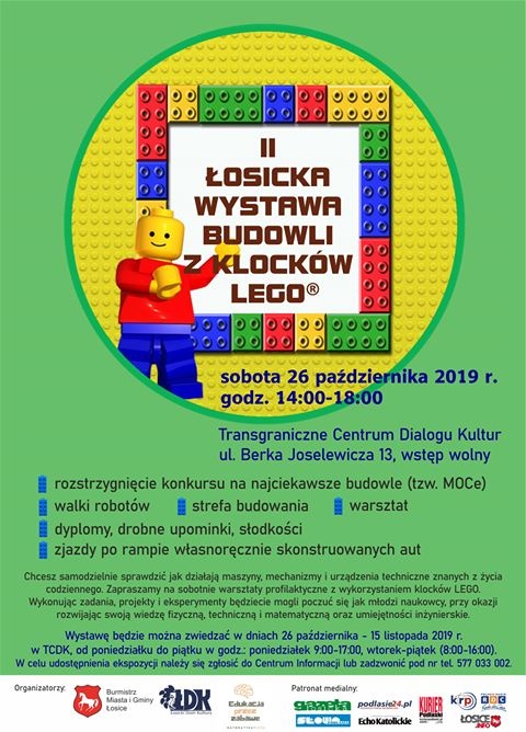 II łosicka wystawa budowli z klocków LEGO.