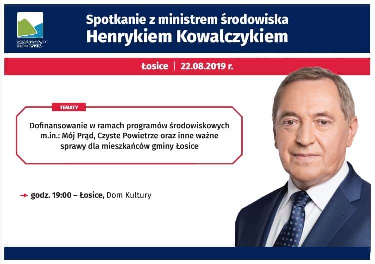 Spotkania z ministrem Henrykiem Kowalczykiem