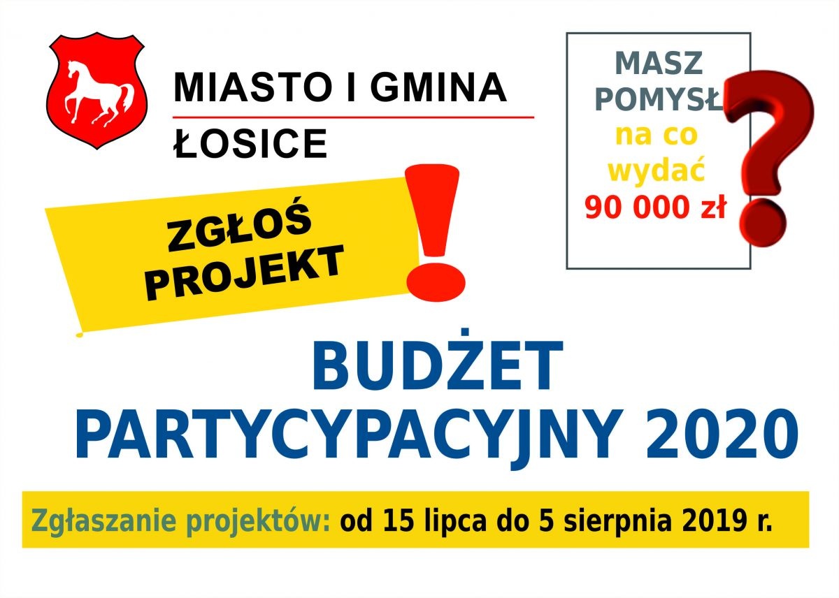 Zgłoś projekt  w ramach budżetu obywatelskiego