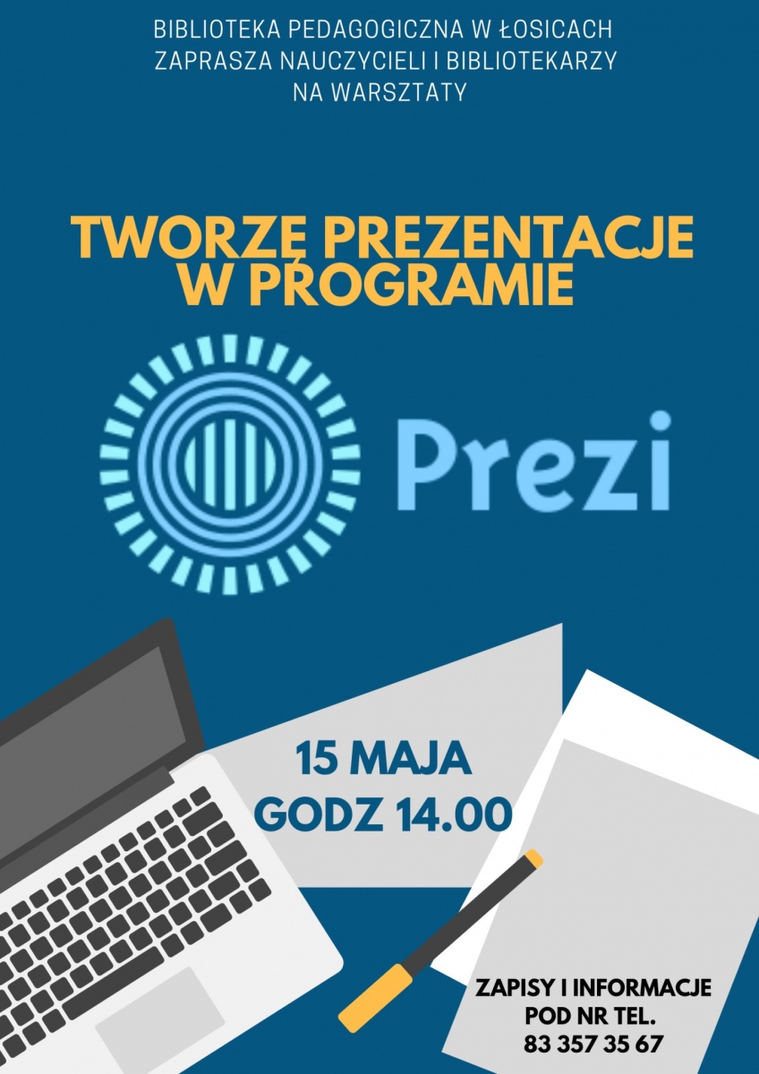 Tworzę prezentacje w programie PREZI - przyjdź na szkolenie