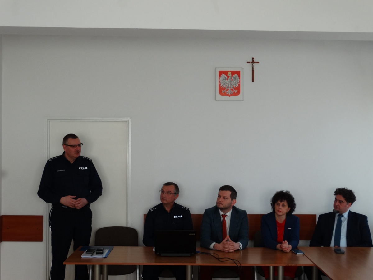 Odprawa służbowa w KPP Łosice