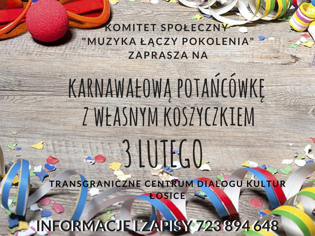 Karnawałowa Potańcówka Koszyczkowa