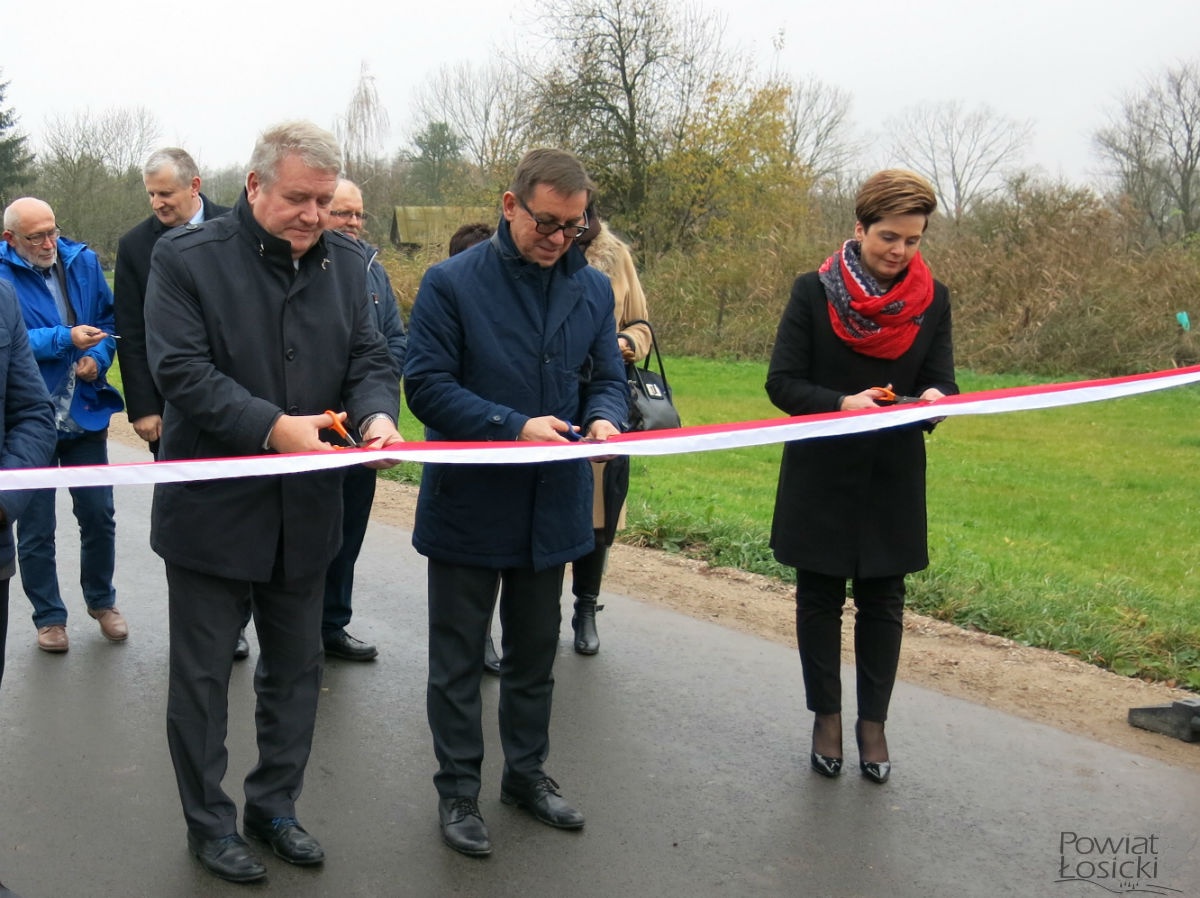 Uroczyste otwarcie odbudowanej drogi powiatowej  Górki – Litewniki – Hołowczyce – Zabuże