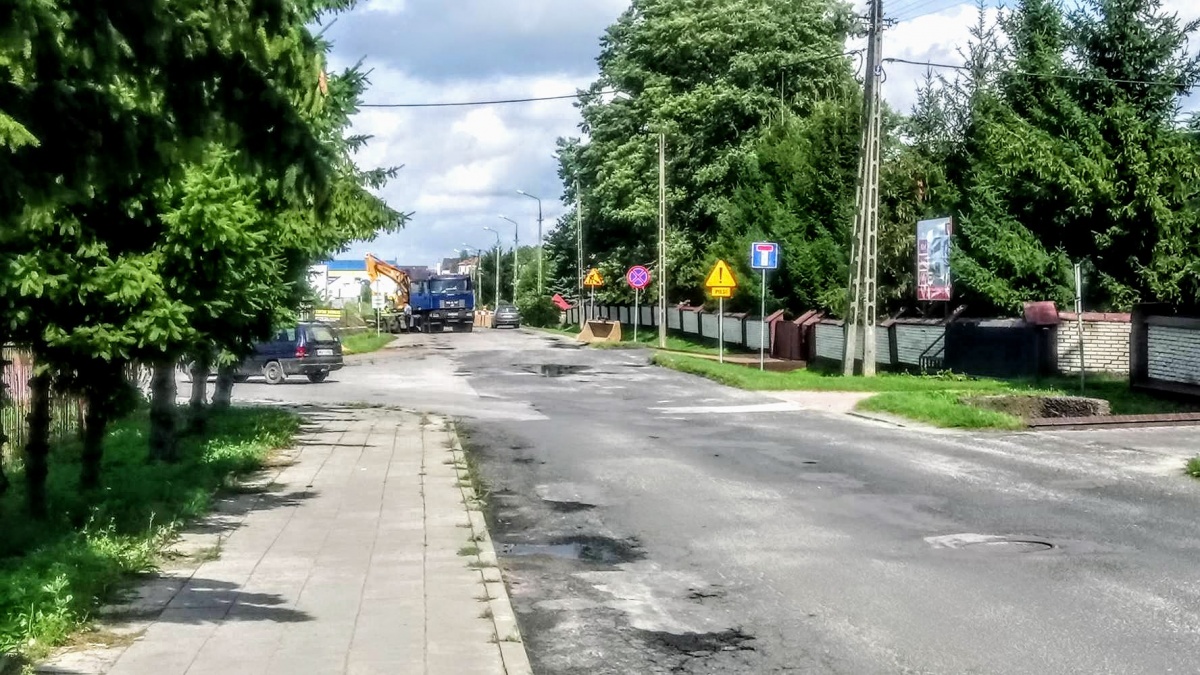 Prace remontowe na ulicy Targowej