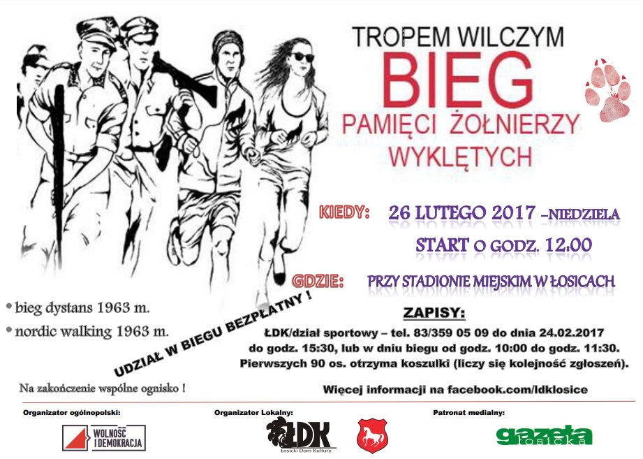 Bieg Pamięci Żołnierzy Wyklętych „Tropem Wilczym”