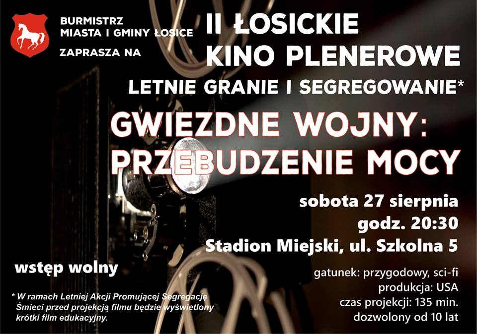 „Przebudzenie mocy” w Łosickim Kinie Plenerowym