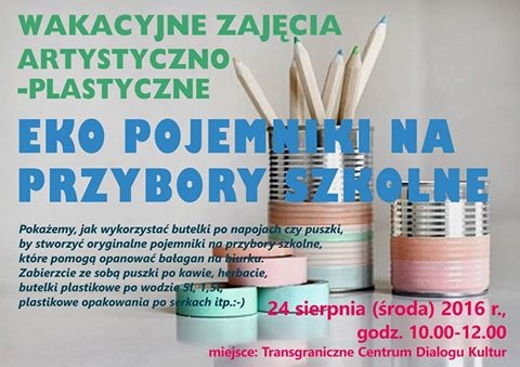 Ostatnie Wakacyjne Zajęcia Artystyczno-Plastyczne
