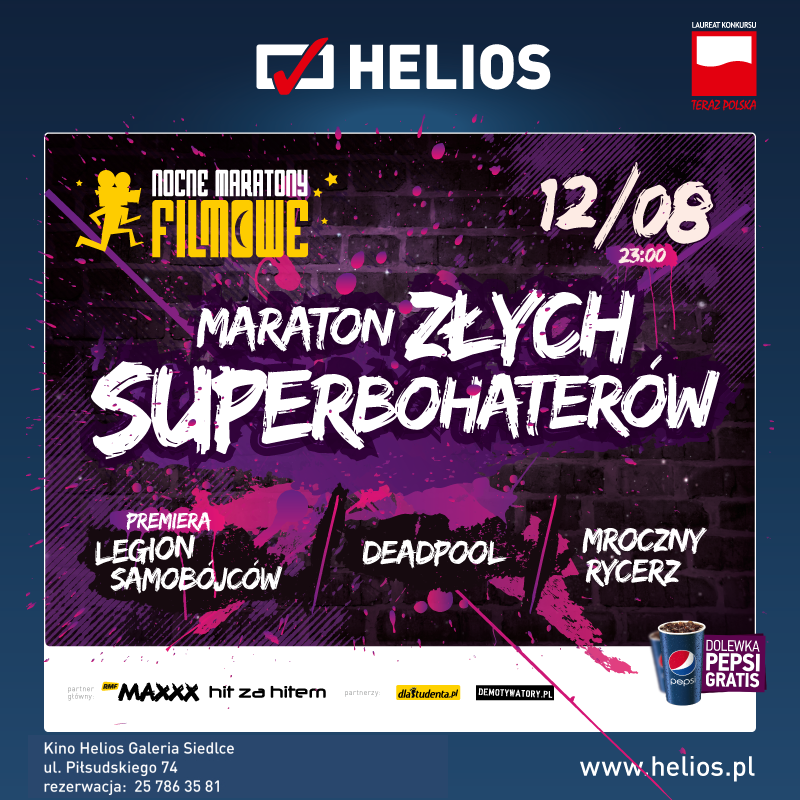 Maraton Złych Superbohaterów - wygraj wejściówki