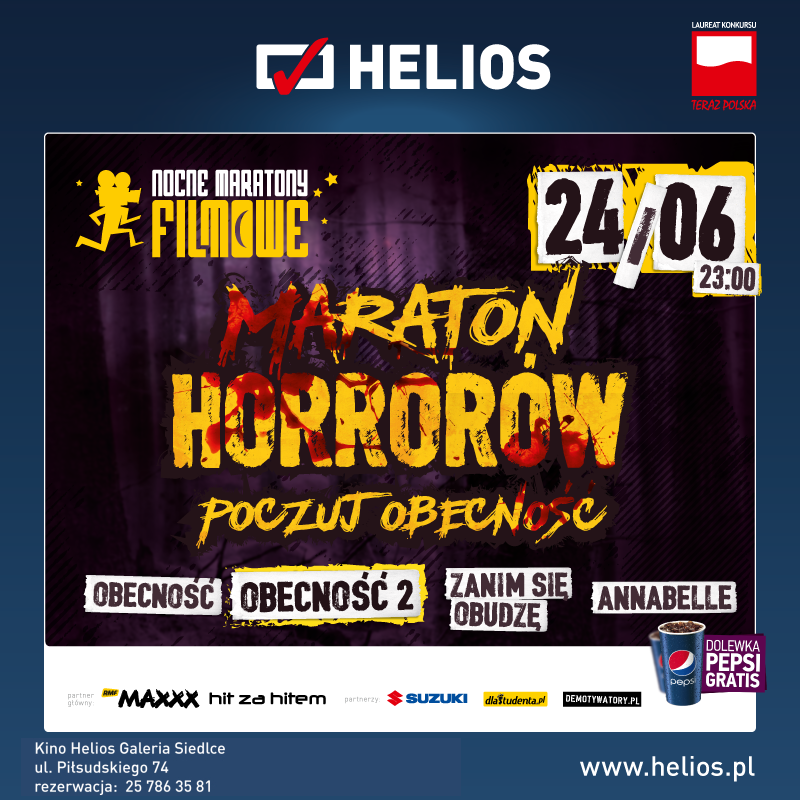 Maraton Horrorów: Poczuj Obecność - wygraj wejściówki
