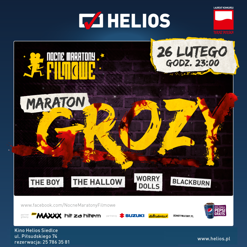 Maraton grozy - wygraj zaproszenia