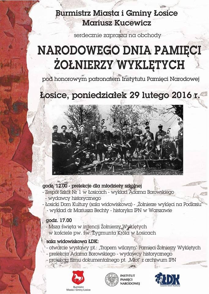 Narodowy Dzień Pamięci Żołnierzy Wyklętych w Łosicach