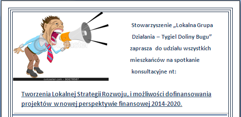 Spotkania konsultacyjne nt. 
