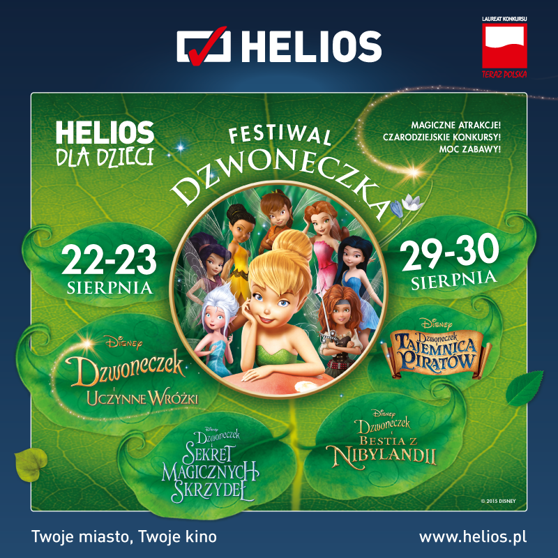 Festiwal Dzwoneczka w siedleckim Heliosie - wygraj podwójne zaproszenie