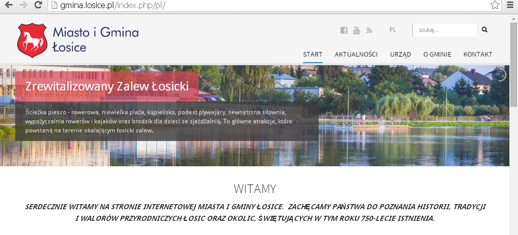 Urząd Miasta i Gminy Łosice zaistniał w sieci
